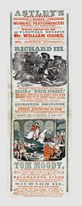 Póster del Circo de Astley anunciando el Beneficio de Despedida del Sr. William Cooke, 30 de enero de 1860